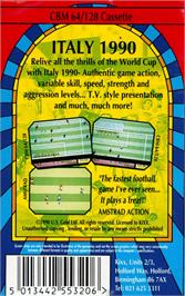 Box back cover for Italy 1990 on the Commodore 64.