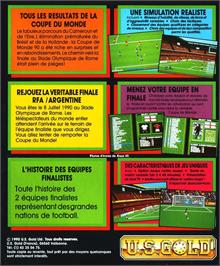 Box back cover for Italy 1990 - Winners Edition on the Commodore 64.