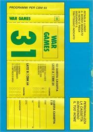 Box back cover for Jack Bullett on the Commodore 64.