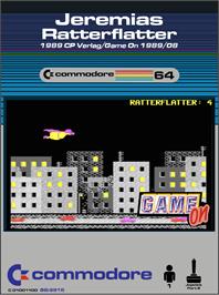 Box back cover for Jeremias Ratterflatter on the Commodore 64.