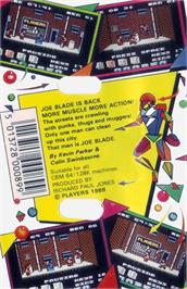 Box back cover for Joe Blade 2 on the Commodore 64.