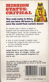Box back cover for Jungle Quest on the Commodore 64.