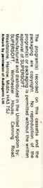Box back cover for Kaktus on the Commodore 64.