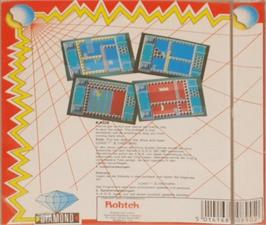 Box back cover for Kaos on the Commodore 64.