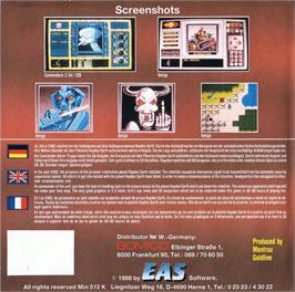 Box back cover for Kayden Garth on the Commodore 64.