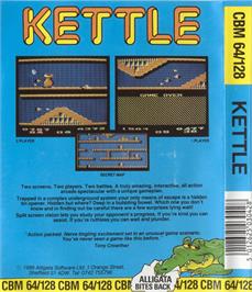 Box back cover for Kettle on the Commodore 64.