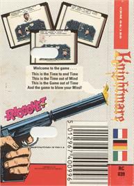Box back cover for Knightmare! (Romik Software) on the Commodore 64.