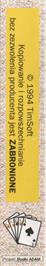 Box back cover for Kosci Zostaly Rzucone on the Commodore 64.