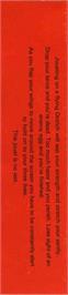 Box back cover for Lancer Lords on the Commodore 64.