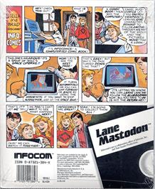 Box back cover for Lane Mastodon vs. the Blubbermen on the Commodore 64.