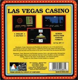 Box back cover for Las Vegas Casino on the Commodore 64.