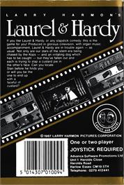 Box back cover for Laurel And Hardy on the Commodore 64.