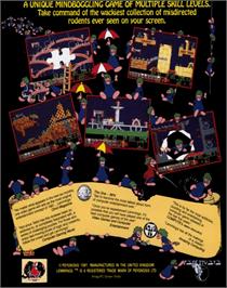 Box back cover for Lemmings on the Commodore 64.