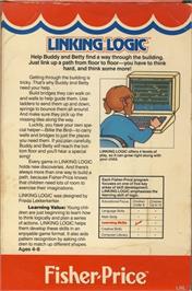 Box back cover for Linking Logic on the Commodore 64.