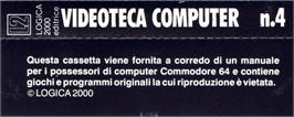 Box back cover for Lunari on the Commodore 64.