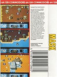 Box back cover for MASK on the Commodore 64.