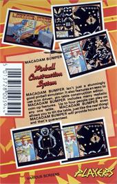 Box back cover for Macadam Bumper on the Commodore 64.