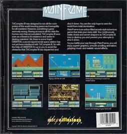 Box back cover for Main Frame on the Commodore 64.