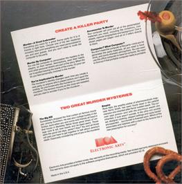 Box back cover for Make Your Own Murder Party on the Commodore 64.