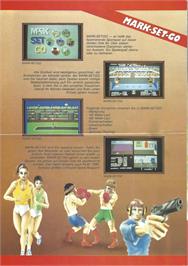 Box back cover for Mark Set Go! on the Commodore 64.