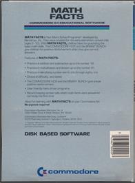 Box back cover for Math Facts (Loadstar) on the Commodore 64.