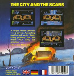 Box back cover for Mean City on the Commodore 64.