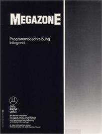 Box back cover for Megazone on the Commodore 64.