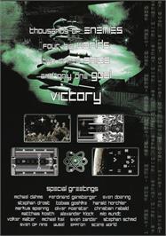 Box back cover for Metal Dust on the Commodore 64.