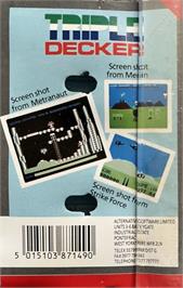 Box back cover for Metranaut on the Commodore 64.