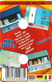 Box back cover for Miami Vice on the Commodore 64.