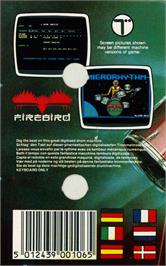 Box back cover for Micro Rhythm on the Commodore 64.