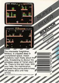 Box back cover for Microcosm on the Commodore 64.