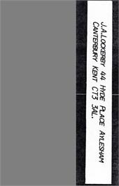 Box back cover for Miser on the Commodore 64.