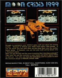 Box back cover for Moon Crisis 1999 on the Commodore 64.