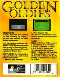Box back cover for Moonsweeper (Imagic) on the Commodore 64.