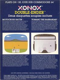 Box back cover for Motocross Racer on the Commodore 64.