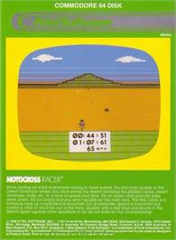 Box back cover for Motocross Racer on the Commodore 64.