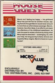 Box back cover for Mouse Trap on the Commodore 64.