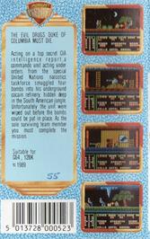 Box back cover for Moving Target on the Commodore 64.