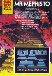 Box back cover for Mr. Mephisto on the Commodore 64.