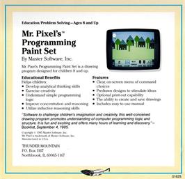Box back cover for Mr. Pixel's Programming Paint Set on the Commodore 64.