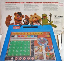Box back cover for Muppet Learning Keys on the Commodore 64.