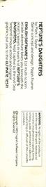 Box back cover for Neptune's Daughters on the Commodore 64.