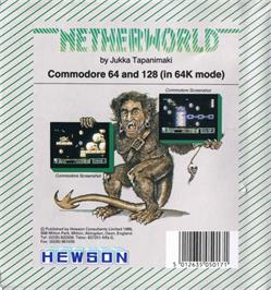 Box back cover for Netherworld on the Commodore 64.