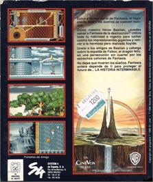 Box back cover for Neverending Story 2, The - The Arcade Game on the Commodore 64.