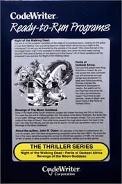 Box back cover for Night Of The Walking Dead on the Commodore 64.