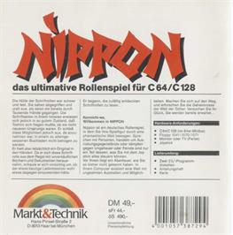 Box back cover for Nippon on the Commodore 64.