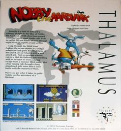 Box back cover for Nobby The Aardvark on the Commodore 64.