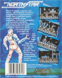 Box back cover for NorthStar on the Commodore 64.