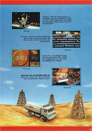Box back cover for Oilmania on the Commodore 64.